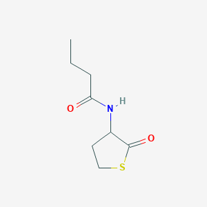 molecular formula C8H13NO2S B1599190 N-(2-oxothiolan-3-yl)butanamide CAS No. 39837-08-6