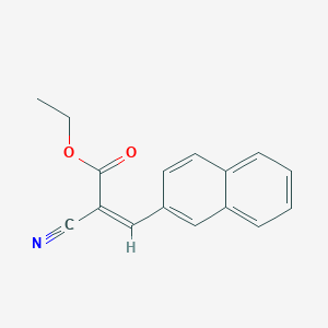 molecular formula C16H13NO2 B1599203 2-氰基-3-(萘-2-基)丙-2-烯酸乙酯 (2Z)- CAS No. 35688-72-3