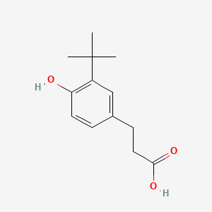 molecular formula C13H18O3 B1599204 3-(3-(tert-Butyl)-4-hydroxyphenyl)propanoic acid CAS No. 107551-67-7