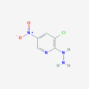 molecular formula C5H5ClN4O2 B1599210 3-Chloro-2-hydrazinyl-5-nitropyridine CAS No. 22353-43-1