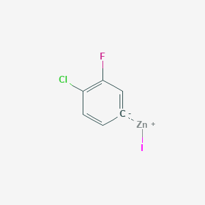 molecular formula C6H3ClFIZn B1599212 4-Chloro-3-fluorophenylzinc iodide CAS No. 312693-42-8