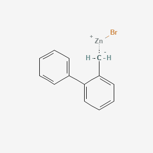 molecular formula C13H11BrZn B1599218 (2-Biphenyl)methylzinc bromide CAS No. 312624-17-2