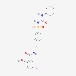 molecular formula C22H26IN3O5S B159922 5-Iodo-2-hydroxyglyburide CAS No. 128836-54-4