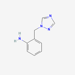 B1599232 2-[(1,2,4-Triazol-1-yl)methyl]aniline CAS No. 127988-21-0