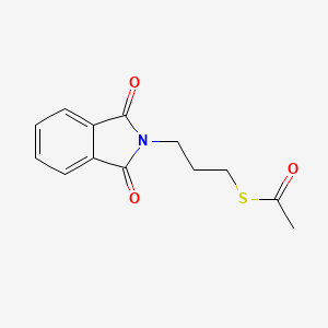 molecular formula C13H13NO3S B1599245 N-(-3-乙酰硫代丙基)邻苯二甲酰亚胺 CAS No. 221218-66-2