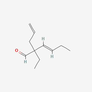 molecular formula C11H18O B1599265 2-Allyl-2-ethylhex-3-enal CAS No. 67140-10-7