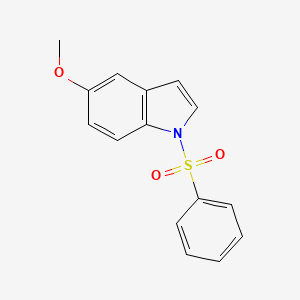 molecular formula C15H13NO3S B1599276 5-甲氧基-1-(苯磺酰基)-1H-吲哚 CAS No. 56995-12-1