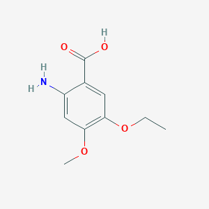 molecular formula C10H13NO4 B1599291 2-Amino-5-ethoxy-4-methoxybenzoic acid CAS No. 61948-67-2