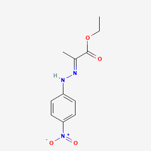 molecular formula C11H13N3O4 B1599307 Ethyl (2E)-2-[(4-nitrophenyl)hydrazono]propanoate CAS No. 73647-04-8