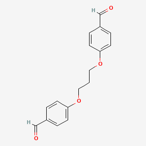 molecular formula C17H16O4 B1599317 4,4'-(Propane-1,3-diylbis(oxy))dibenzaldehyde CAS No. 3722-80-3
