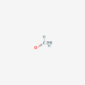 molecular formula CH2O B1599324 Formaldehyde-(14)C CAS No. 3046-49-9