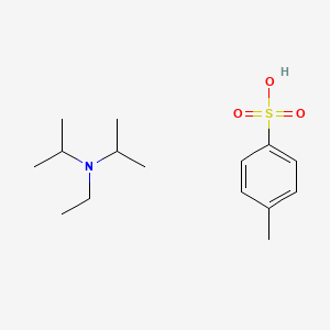 molecular formula C15H27NO3S B1599340 Ethyldiisopropylammonium p-toluenesulphonate CAS No. 62359-01-7