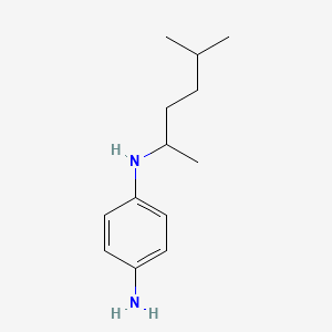 molecular formula C13H22N2 B1599341 1,4-苯二胺，N-(1,4-二甲基戊基)- CAS No. 63302-43-2