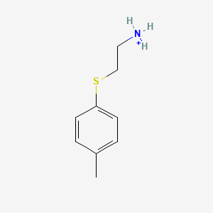 molecular formula C9H14NS+ B1599347 2-[(4-甲基苯基)硫基]乙胺 CAS No. 42404-23-9