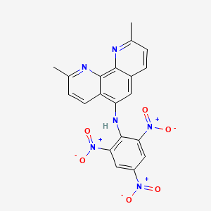 molecular formula C20H14N6O6 B1599354 2,9-二甲基-5-苦味酸氨基-1,10-菲咯啉 CAS No. 380482-30-4