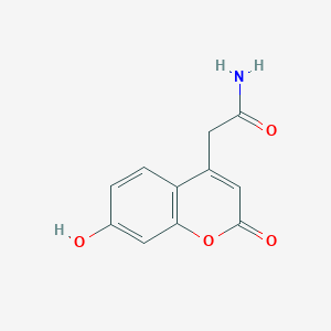 molecular formula C11H9NO4 B1599372 2-(7-羟基-2-氧代-2H-色烯-4-基)乙酰胺 CAS No. 101999-45-5