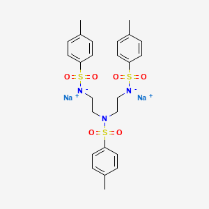 molecular formula C25H29N3Na2O6S3 B1599379 N,N',N''-三甲苯磺酰基二乙烯三胺二钠盐 CAS No. 52601-80-6