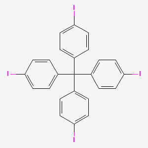 molecular formula C25H16I4 B1599385 苯，1,1',1'',1'''-甲烷四基[4-碘- CAS No. 134080-67-4