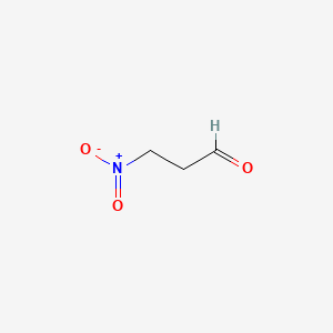 molecular formula C3H5NO3 B1599391 3-Nitropropanal CAS No. 58657-26-4