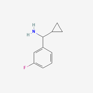 molecular formula C10H12FN B1599403 Cyclopropyl-(3-fluorophenyl)methanamine CAS No. 535925-74-7