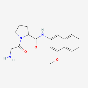 molecular formula C18H21N3O3 B1599406 Gly-Pro 4-甲氧基-β-萘酰胺 CAS No. 42761-76-2