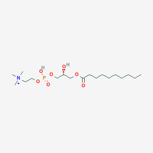 molecular formula C18H39NO7P+ B1599411 1-Decanoyl-sn-glycero-3-phosphocholine CAS No. 22248-63-1