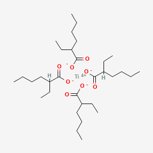 molecular formula C32H60O8Ti B1599437 己酸，2-乙基-，钛(4+) 盐 CAS No. 3645-34-9