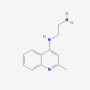 B1599443 4-(2-Aminoethyl)amino-2-methylquinoline CAS No. 81528-71-4