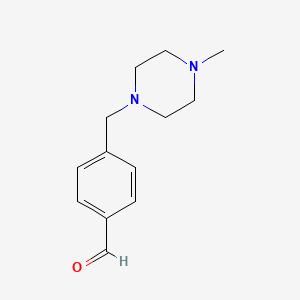 molecular formula C13H18N2O B1599463 4-[(4-甲基哌嗪-1-基)甲基]苯甲醛 CAS No. 439691-80-2