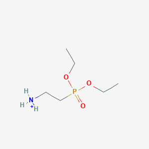 molecular formula C6H17NO3P+ B1599473 2-Diethoxyphosphorylethylazanium CAS No. 203192-98-7
