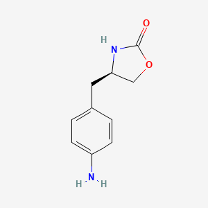 molecular formula C10H12N2O2 B1599484 (R)-4-(4-氨基苄基)恶唑烷-2-酮 CAS No. 262857-90-9
