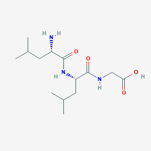 molecular formula C14H27N3O4 B1599488 Leu-Leu-Gly CAS No. 4464-36-2