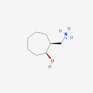 molecular formula C8H18NO+ B1599491 [(1S,2S)-2-hydroxycycloheptyl]methylazanium CAS No. 42418-76-8
