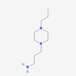 molecular formula C10H23N3 B1599499 3-(4-Propylpiperazin-1-yl)propan-1-amine CAS No. 4553-24-6