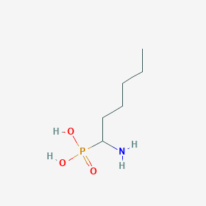 molecular formula C6H15NO3P- B1599503 1-aminohexylphosphonic Acid CAS No. 63207-60-3