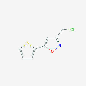 molecular formula C8H6ClNOS B1599506 3-(氯甲基)-5-噻吩-2-基异恶唑 CAS No. 863669-57-2