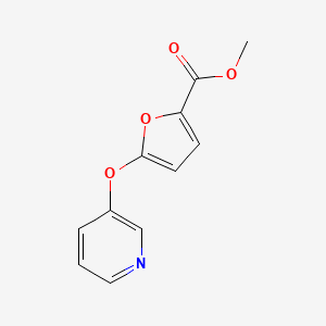 molecular formula C11H9NO4 B1599508 5-(3-吡啶氧基)-2-呋喃甲酸甲酯 CAS No. 852180-38-2