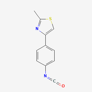 molecular formula C11H8N2OS B1599509 4-(4-Isocyanatophenyl)-2-methyl-1,3-thiazole CAS No. 857283-94-4