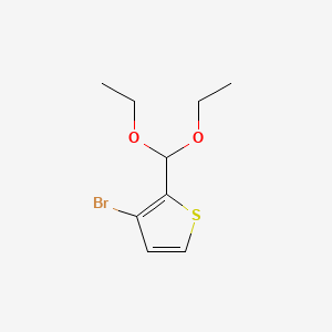 molecular formula C9H13BrO2S B1599519 3-Bromo-2-(diethoxymethyl)thiophene CAS No. 34042-95-0