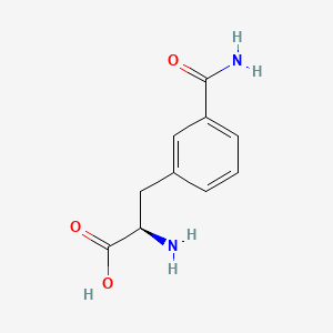 molecular formula C10H12N2O3 B1599523 (R)-2-Amino-3-(3-carbamoylphenyl)propanoic acid CAS No. 1217747-36-8
