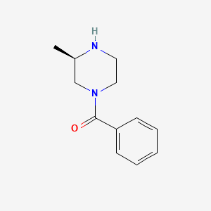 molecular formula C12H16N2O B1599532 (R)-1-Benzoyl-3-methylpiperazine CAS No. 357263-39-9