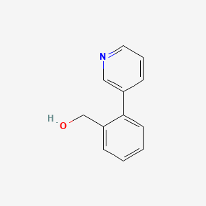 molecular formula C12H11NO B1599545 (2-Pyrid-3-ylphenyl)methanol CAS No. 857284-03-8