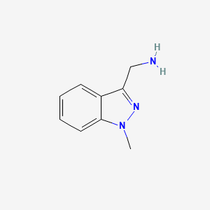 molecular formula C9H11N3 B1599558 (1-methyl-1H-indazol-3-yl)methanamine CAS No. 739359-10-5