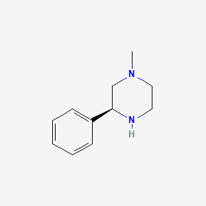 molecular formula C11H16N2 B1599565 (S)-1-甲基-3-苯基哌嗪 CAS No. 931115-08-1