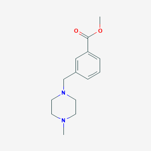 molecular formula C14H20N2O2 B1599569 Methyl 3-[(4-methylpiperazin-1-yl)methyl]benzoate CAS No. 658689-29-3