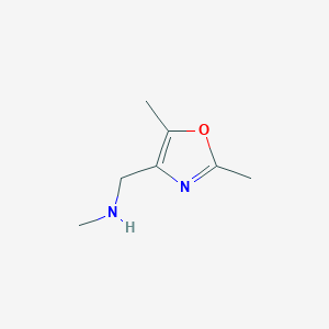 molecular formula C7H12N2O B1599570 1-(2,5-二甲基恶唑-4-基)-N-甲基甲胺 CAS No. 859850-63-8