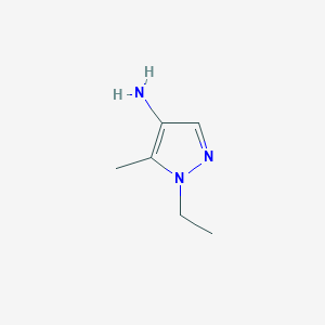 molecular formula C6H11N3 B1599577 1-乙基-5-甲基-1H-吡唑-4-胺 CAS No. 1174882-85-9