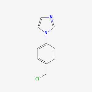 B1599578 1-(4-(Chloromethyl)phenyl)-1H-imidazole CAS No. 789445-30-3