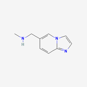 molecular formula C9H11N3 B1599584 N-(Imidazo[1,2-a]pyridin-6-ylmethyl)-N-methylamine CAS No. 864068-82-6