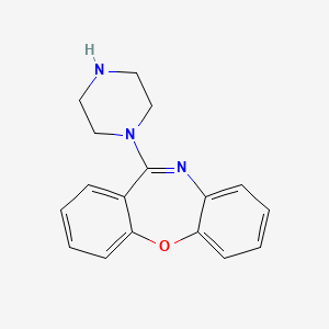 molecular formula C17H17N3O B1599593 11-(哌嗪-1-基)二苯并[b,f][1,4]恶二杂环戊烯 CAS No. 21636-40-8